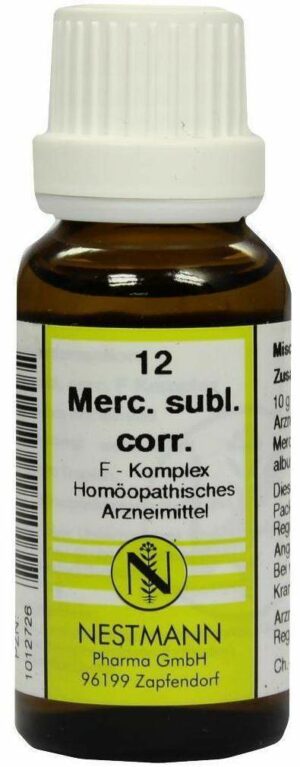 Mercurius Subl. Corr. F Komplex Nr. 12 20 ml Dilution