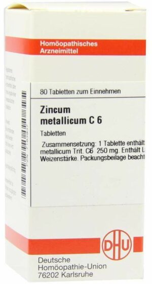 Zincum Met. C 6 Tabletten 80 Stück