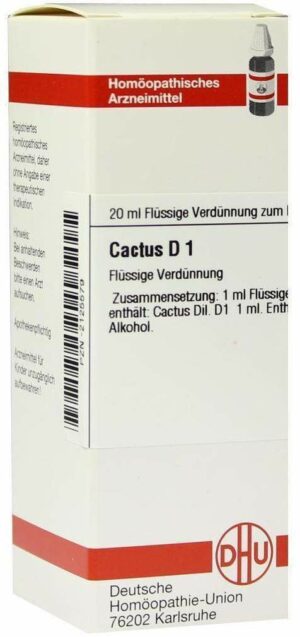 Cactus D 1 Dilution 20 ml