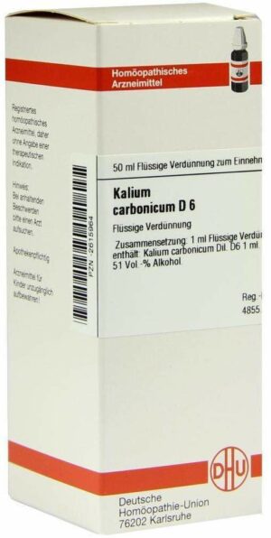 Kalium Carbonicum D 6 50 ml Dilution