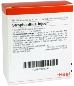 Strophanthus Injeel 10 Ampullen