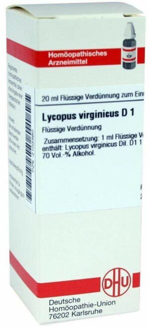 Lycopus Virginicus D1 Dhu 20 ml Dilution