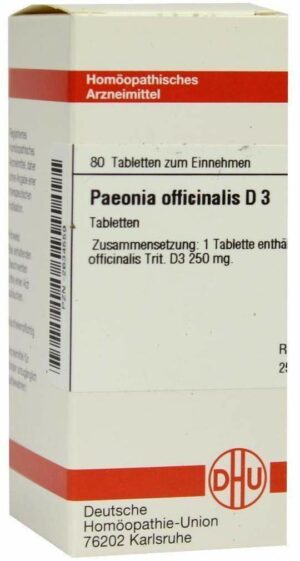 Paenoia Officinalis D 3 Dhu 80 Tabletten