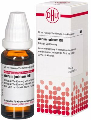 Aurum Jodatum D8 20 ml Dilution