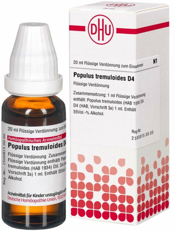 Populus Tremuloides D4 Dilution 20 ml Dilution