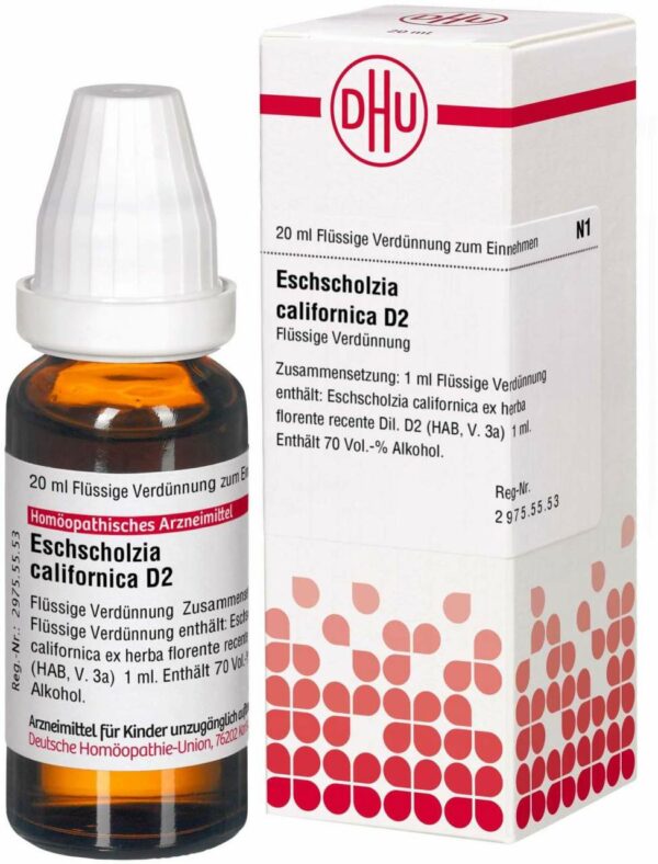 Dhu Eschscholzia Californica D2 20 ml Dilution