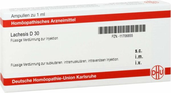 Lachesis D 30 8 X 1 ml Ampulle