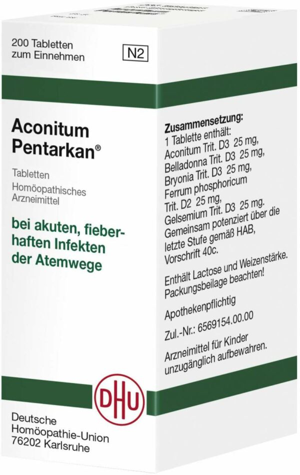 Aconitum Pentarkan 200 Tabletten