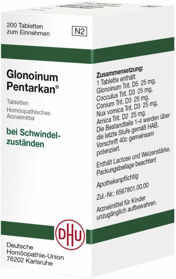 Glonoinum Pentarkan Tabletten