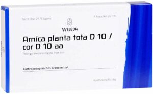 Weleda Arnica Planta Tota D10 - Cor D10 aa 8 x 1 ml Ampullen