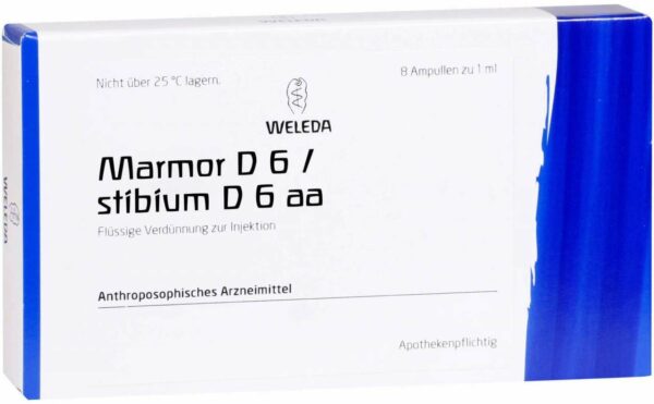 Weleda Marmor D6 Stibium D6 aa 8 x 1 ml Ampullen