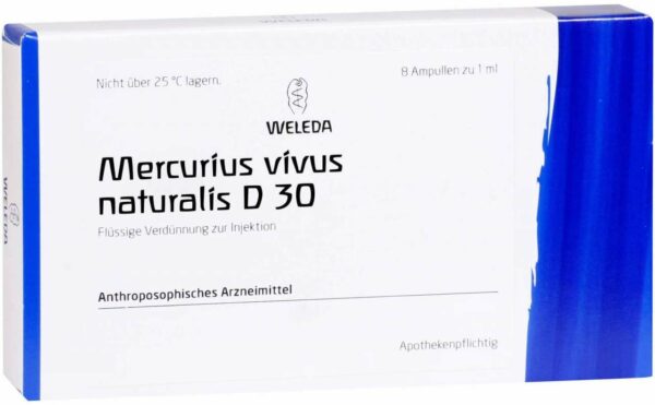 Weleda Mercurius Vivus Naturalis D30 8 X 1 ml Ampullen