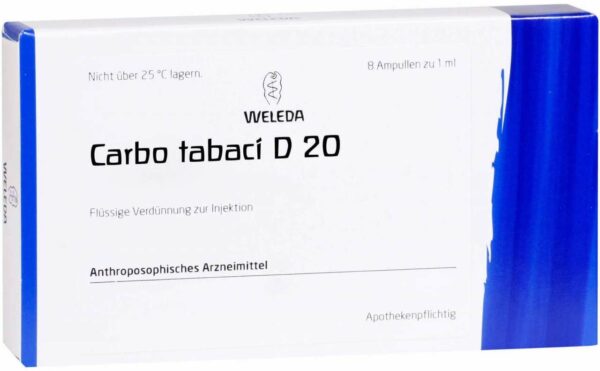 Weleda Carbo Tabaci D20 8 x 1 ml Ampullen