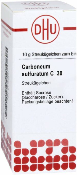 Carboneum Sulfuratum C 30 10 G Globuli