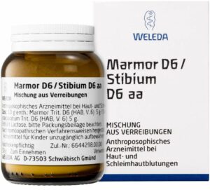 Weleda Marmor D6 Stibium D6 Aa 50 g Trituration