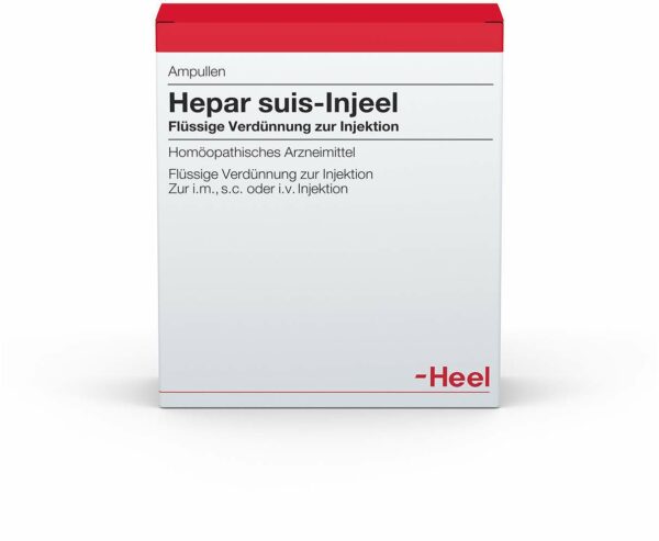 Heel Hepar Suis Injeele Verdünnung 10 Ampullen zu 1